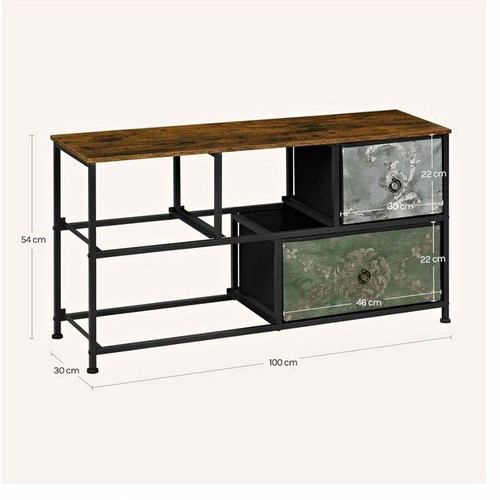 Industrial wood metal tv - industrial,