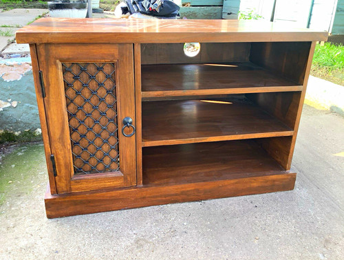 Wood stand brown medium - wood,