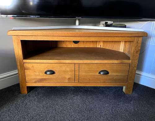 Wood brown stand - wood, tv