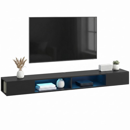 Homcom stand with - tv, led