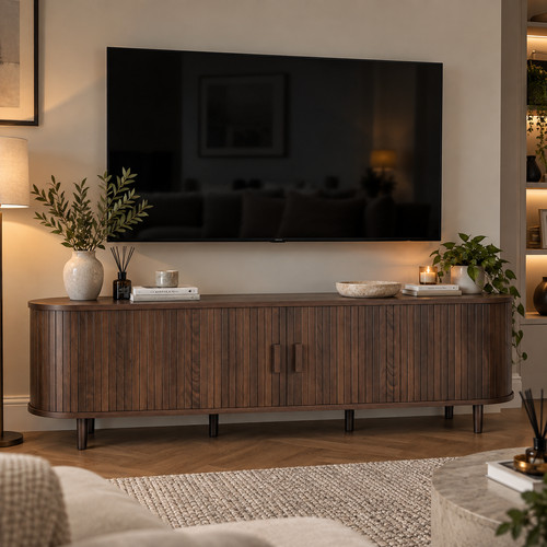 Stand walnut cabinet - stand,