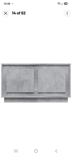 Grey engineered wood stand - engineered, tv