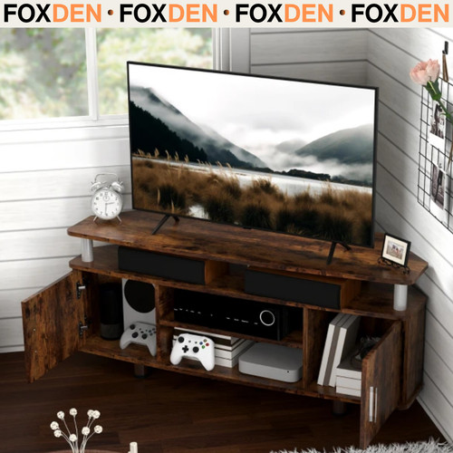 Rustic brown stand cabinet - brown, tv