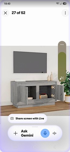 Grey engineered wood stand - engineered,