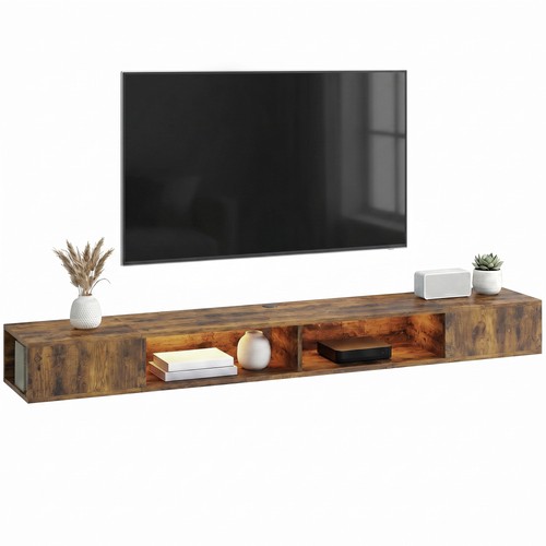 Homcom stand with rgb led - tv,