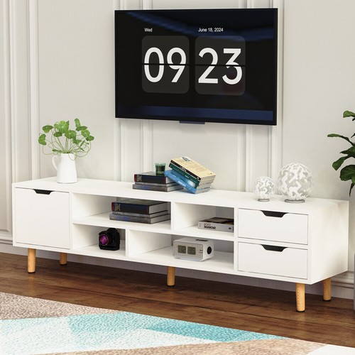 White stand 140cm - 140cm, tv