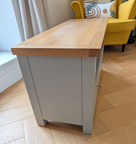 Grey brown wood stand 2 - &,