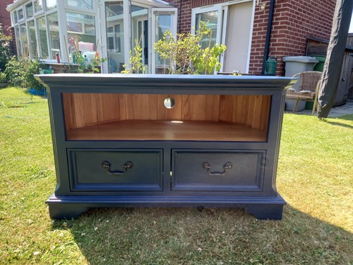 Restored upcycled wooden tv - upcycled,