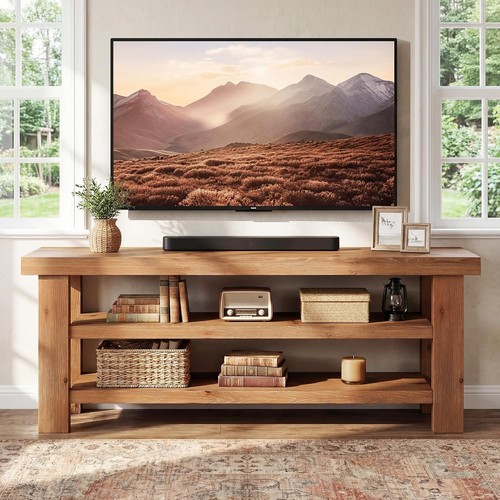 Modern solid wood tv - solid,